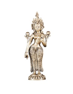 Statue en bronze "Tara" -...