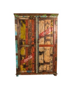 Armoire en bois recyclé "KALYANI " 2