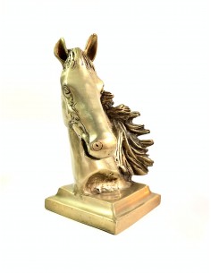 Tête de cheval en bronze