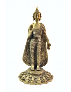Statuette en bronze Buddha...