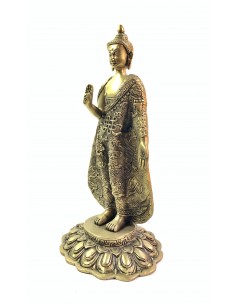 Statuette en bronze Buddha... 2
