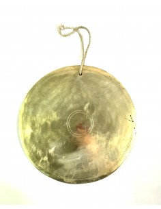 Gong tibétain en bronze