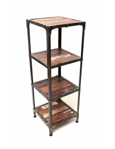 Étagère en bois recyclé et...