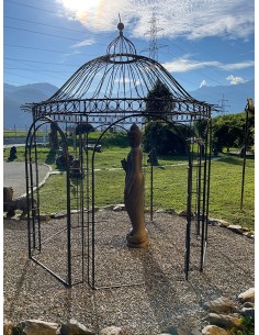 Pergola ronde en fer forgé