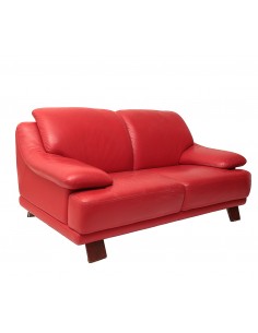 Canapé cuir rouge - vintage