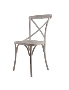 Chaise en métal "Béra" - Blanc