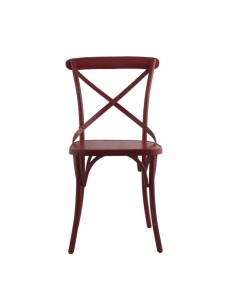 Chaise en métal "Béra" - Rouge 2