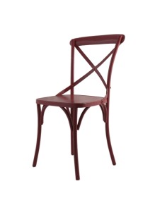 Chaise en métal "Béra" - Rouge