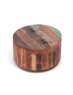 Table basse-coffre ronde...