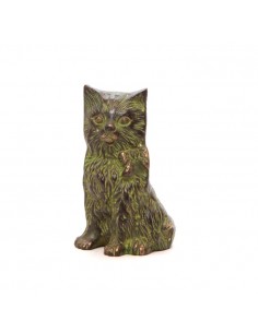 Statuette chat en bronze