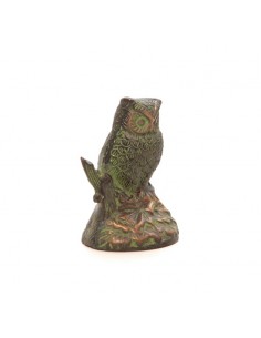 Hibou sur branche en bronze 2