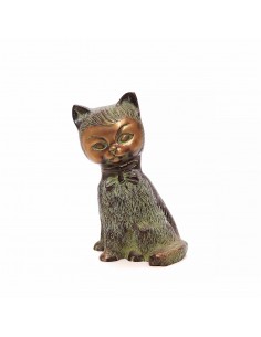 Statuette grand chat en bronze