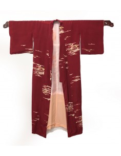 kimono recyclé - Bordeau