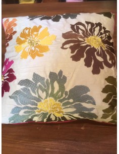 *Housse de coussin -Fleurie... 2