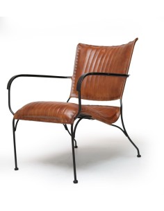 Chaise en cuir "Yogur" avec...