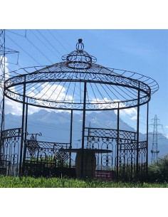 Pergola en métal ronde