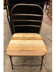 Set 4 Chaises en Bois Recyclé 2