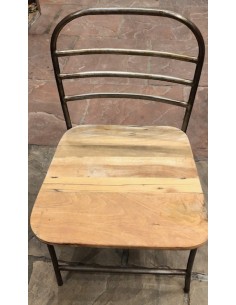 Set 4 Chaises en Bois Recyclé