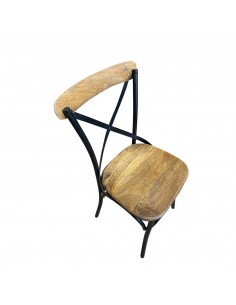 Chaise ”Béra" métal Noir et...
