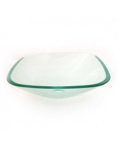 Vasque en verre transparent