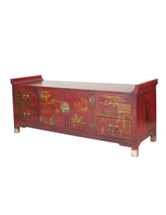 Meuble TV en cuir "Xian"